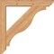 Ekena Millwork Funston Slat Smooth Bracket w/ Offset Brace, Western Red Cedar, 5 1/2"W x 32"D x 32"H BKT0604X32X32FST06SWR - alternate 3